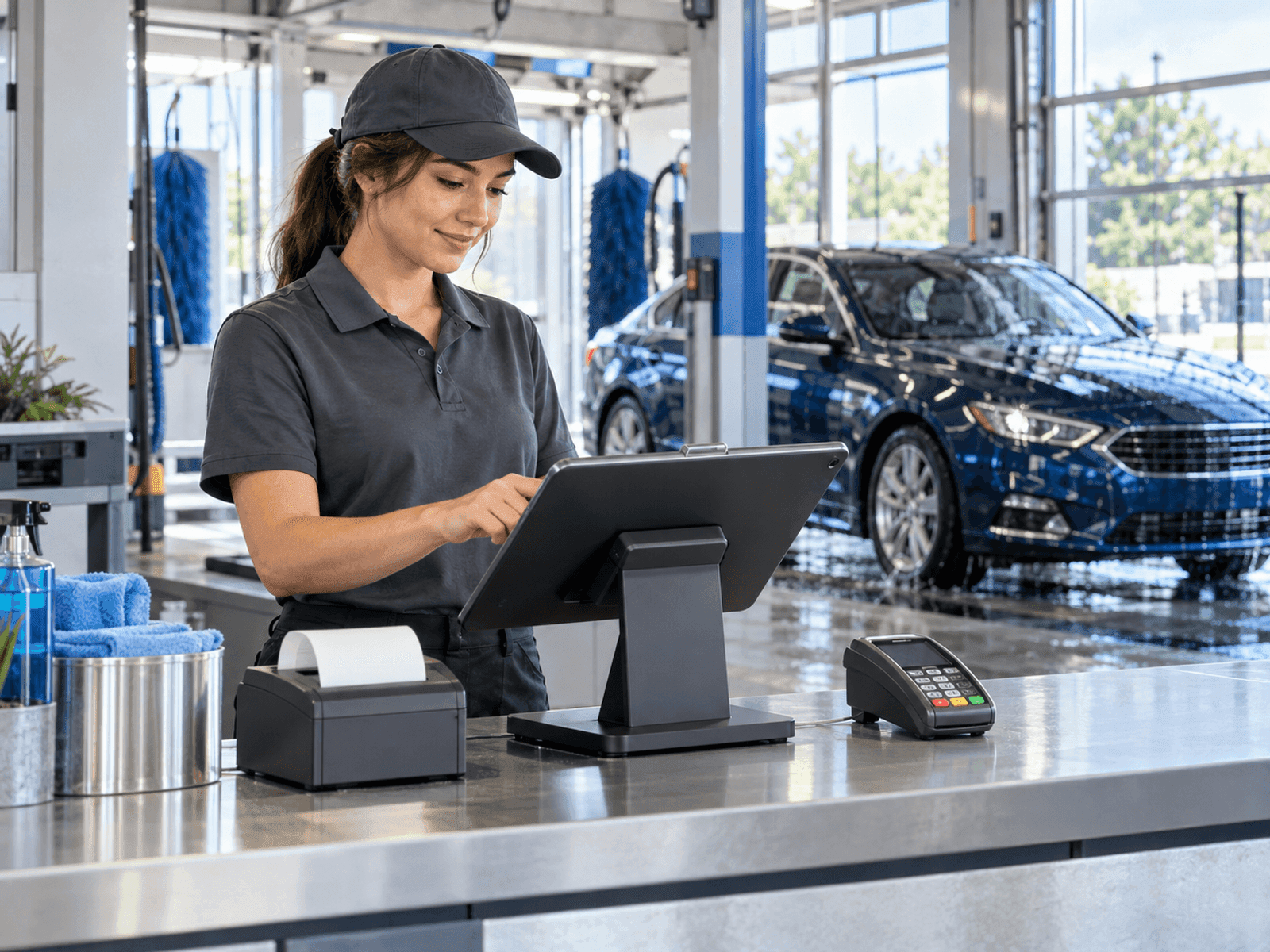 Car Wash POS interface